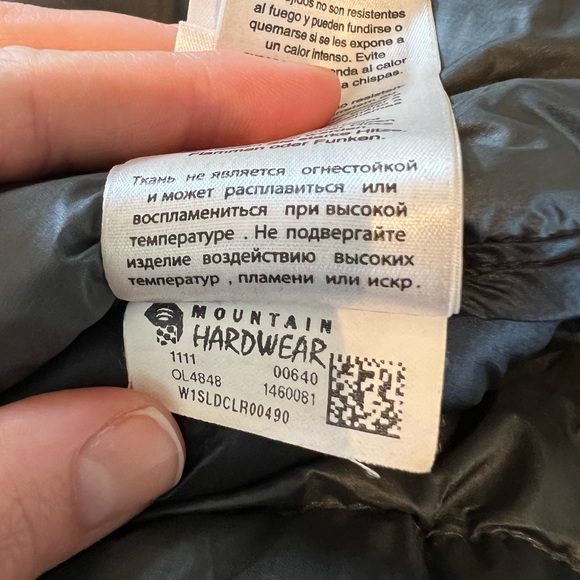 Mountain Hardwear Black Insulated Down Puffy Jacket with hood - Picture 9 of 9